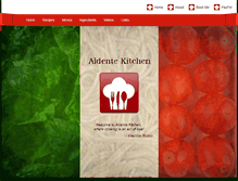 Tablet Screenshot of aldentekitchen.com