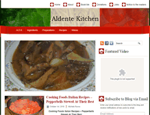 Tablet Screenshot of blog.aldentekitchen.com